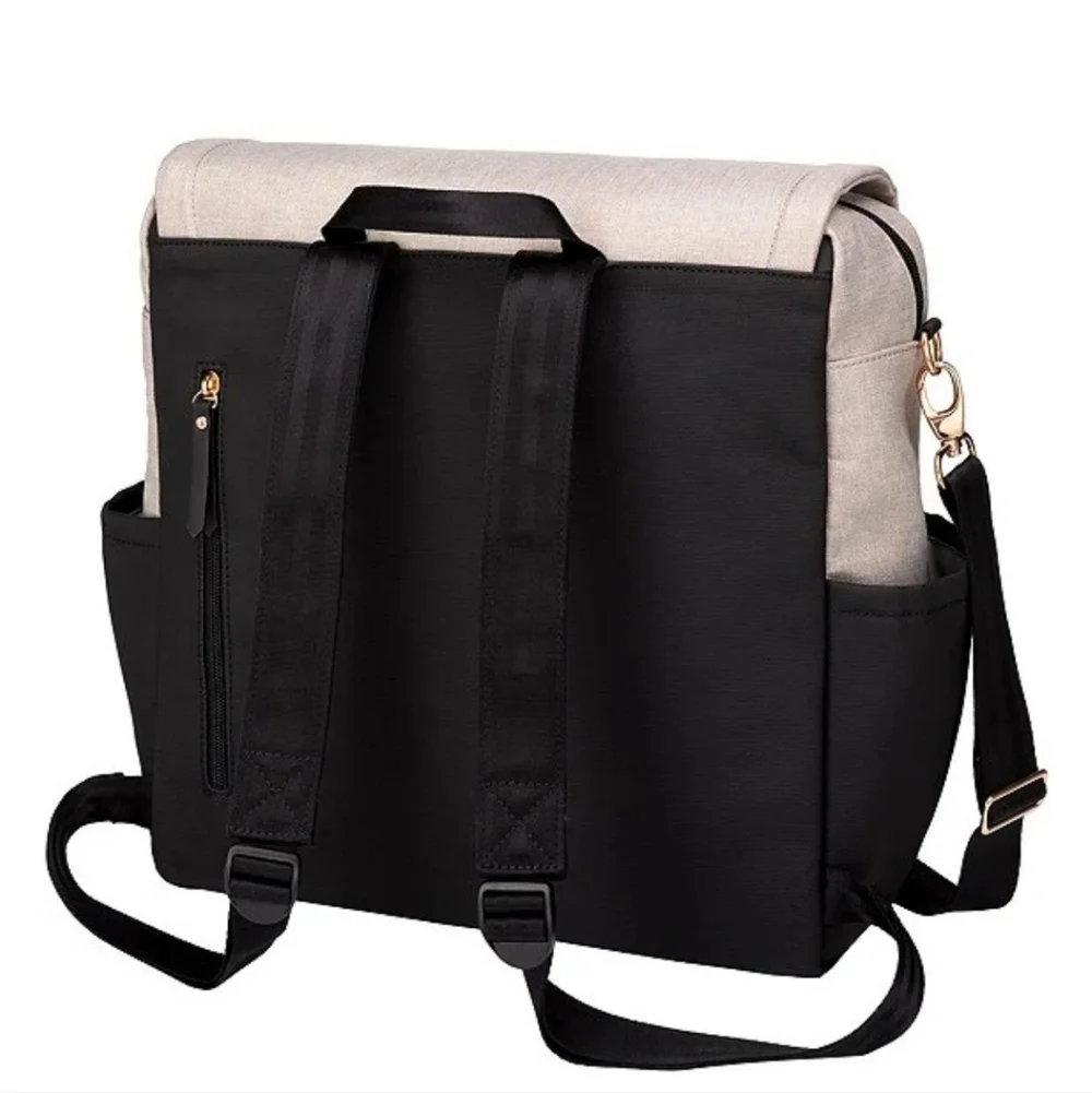 Petunia Pickle Bottom Boxy Backpack Diaper Bag Sand/Black